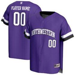 Northwestern Wildcats GameDay Greats Youth NIL Pick-A-Player Lightweight Collegiate Baseball Fashion Jersey - Purple - Front View