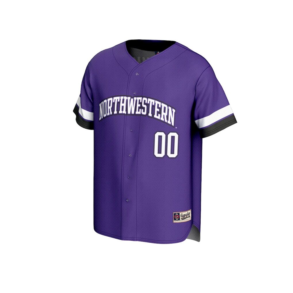 Northwestern Wildcats GameDay Greats Youth NIL Pick-A-Player Lightweight Collegiate Baseball Fashion Jersey