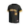 #38 VCU Rams GameDay Greats Unisex Lightweight Collegiate Baseball Fashion Jersey - Black - Side View
