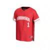 #1 Nebraska Huskers GameDay Greats Unisex Lightweight Collegiate Baseball Fashion Jersey - - Side View