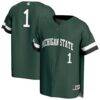 #1 Michigan State Spartans GameDay Greats Unisex Lightweight Collegiate Baseball Fashion Jersey - Green - Front View