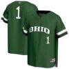 #1 Ohio Bobcats GameDay Greats Unisex Lightweight Collegiate Baseball Fashion Jersey - Green - Front View