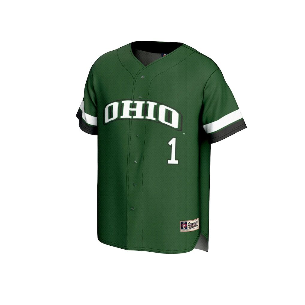 #1 Ohio Bobcats GameDay Greats Unisex Lightweight Collegiate Baseball Fashion Jersey