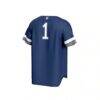 #1 Nevada Wolf Pack GameDay Greats Youth Lightweight Collegiate Baseball Fashion Jersey - Navy - Detail View