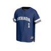 #1 Nevada Wolf Pack GameDay Greats Youth Lightweight Collegiate Baseball Fashion Jersey - Navy - Side View