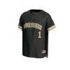 #1 Wake Forest Demon Deacons GameDay Greats Youth Lightweight Collegiate Baseball Fashion Jersey - Black - Side View