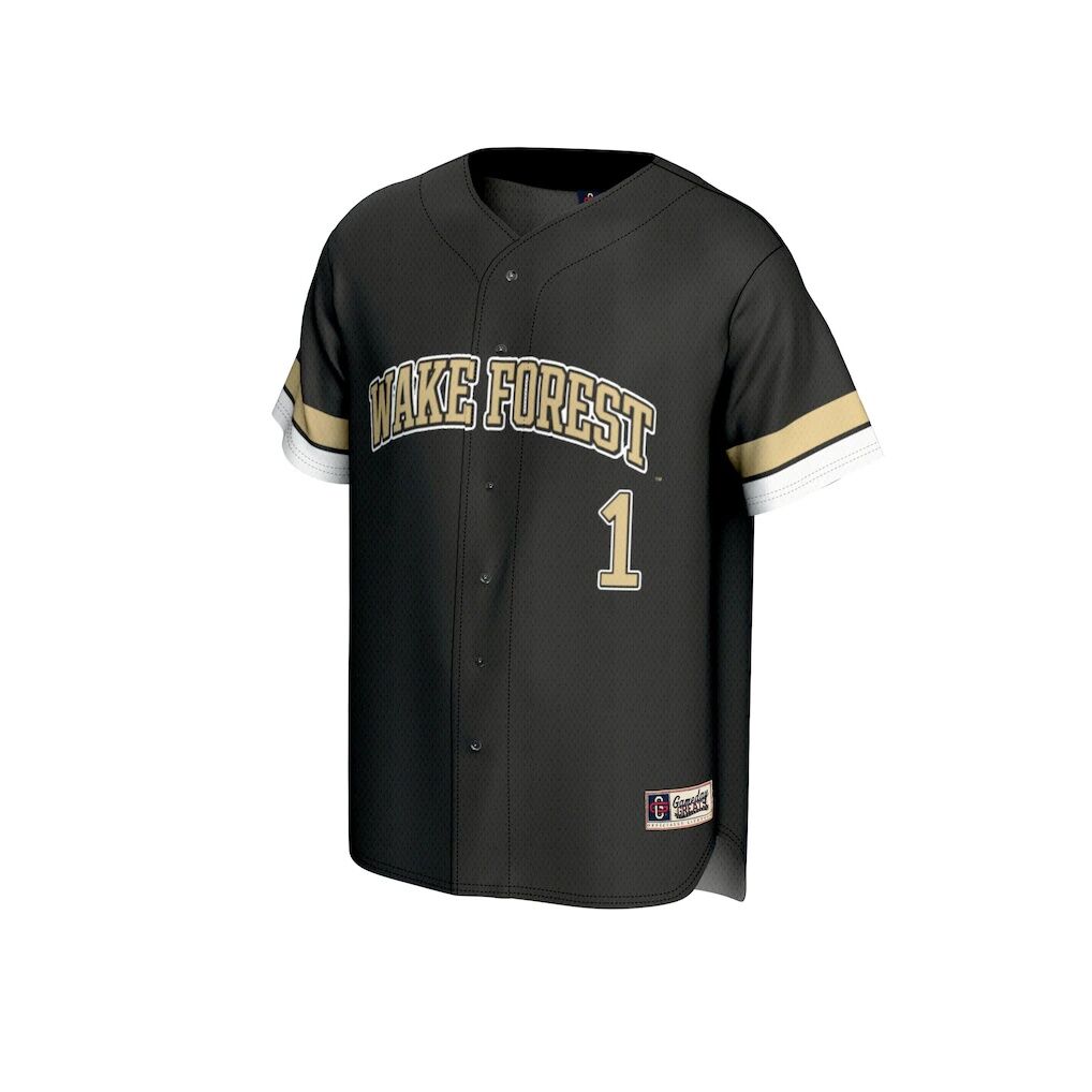 #1 Wake Forest Demon Deacons GameDay Greats Youth Lightweight Collegiate Baseball Fashion Jersey