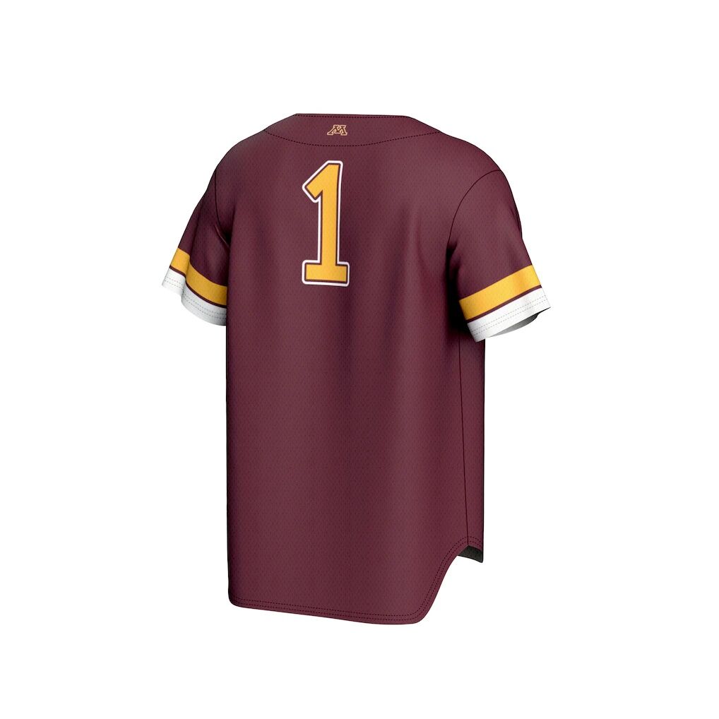 #1 Minnesota Golden Gophers GameDay Greats Youth Lightweight Collegiate Baseball Fashion Jersey - Maroon