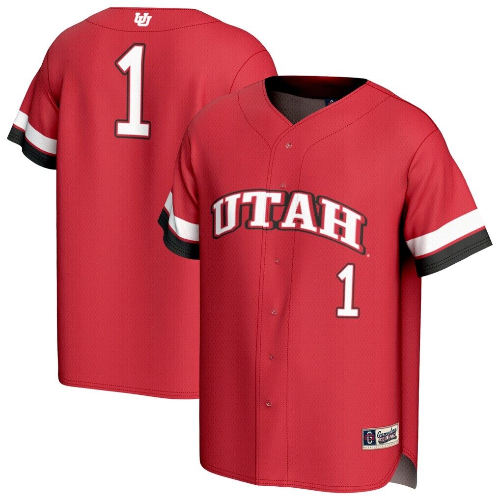 #1 Utah Utes GameDay Greats Youth Lightweight Collegiate Baseball Fashion Jersey