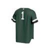 #1 Michigan State Spartans GameDay Greats Youth Lightweight Collegiate Baseball Fashion Jersey - Green - Detail View