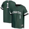 #1 Michigan State Spartans GameDay Greats Youth Lightweight Collegiate Baseball Fashion Jersey - Green - Front View