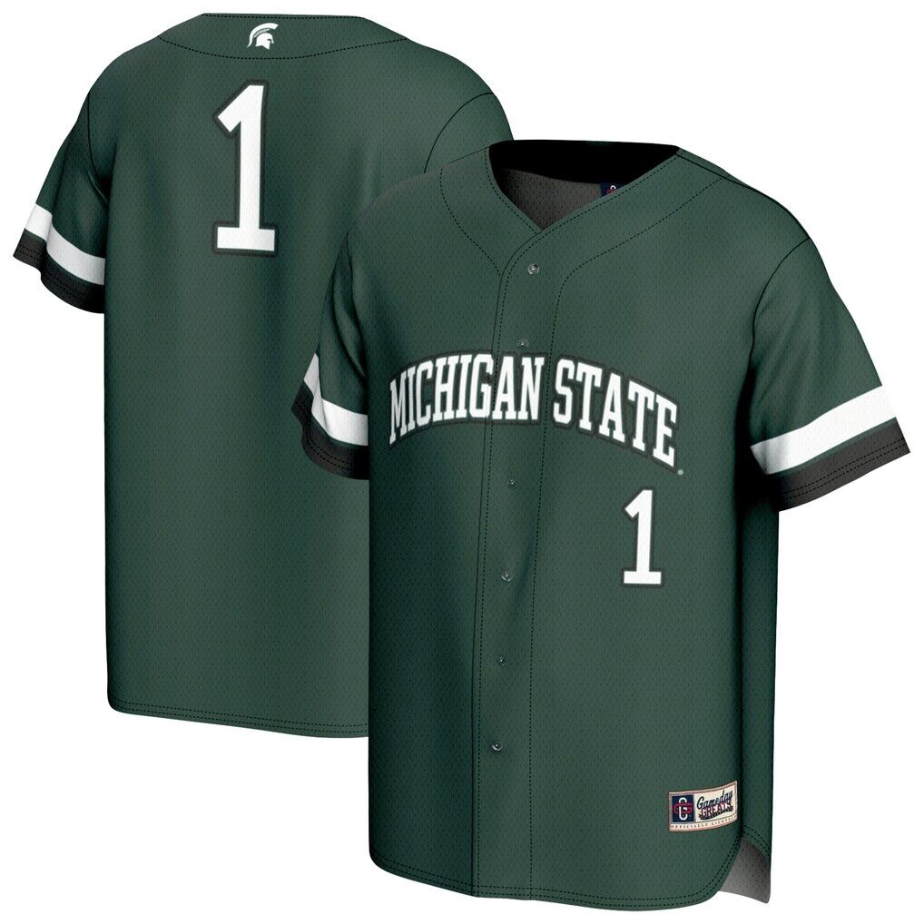 #1 Michigan State Spartans GameDay Greats Youth Lightweight Collegiate Baseball Fashion Jersey