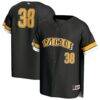 #38 VCU Rams GameDay Greats Youth Lightweight Collegiate Baseball Fashion Jersey - Black - Front View