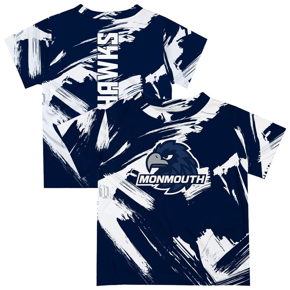 Monmouth Hawks Vive La Fete Toddler Paint Brush T-Shirt