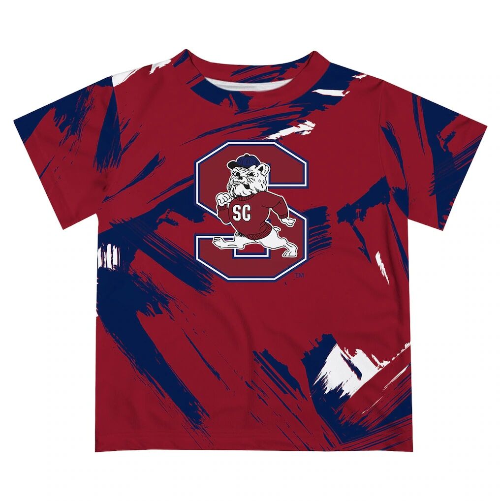 South Carolina State Bulldogs Vive La Fete Toddler Paint Brush T-Shirt - Garnet