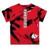 Southern Illinois Edwardsville Cougars Vive La Fete Toddler Paint Brush T-Shirt - Red - Detail View