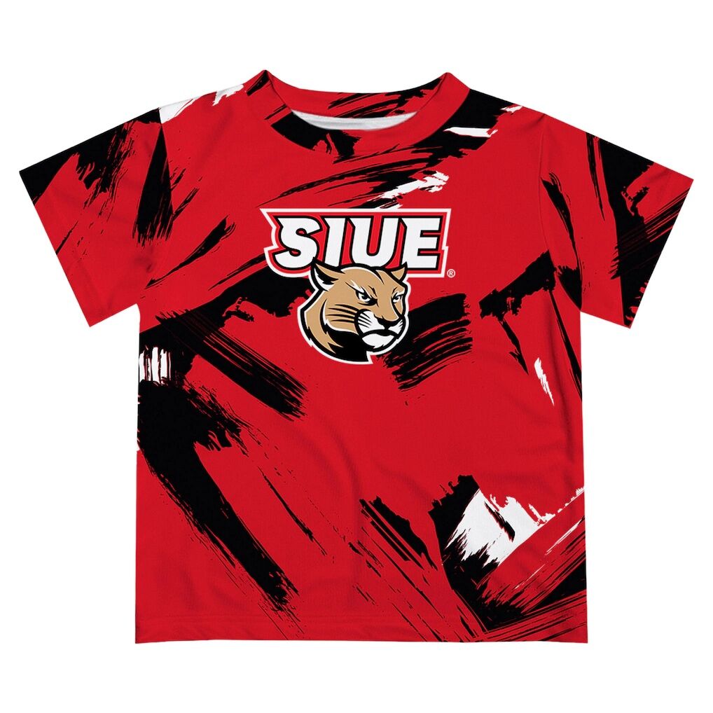 Southern Illinois Edwardsville Cougars Vive La Fete Toddler Paint Brush T-Shirt