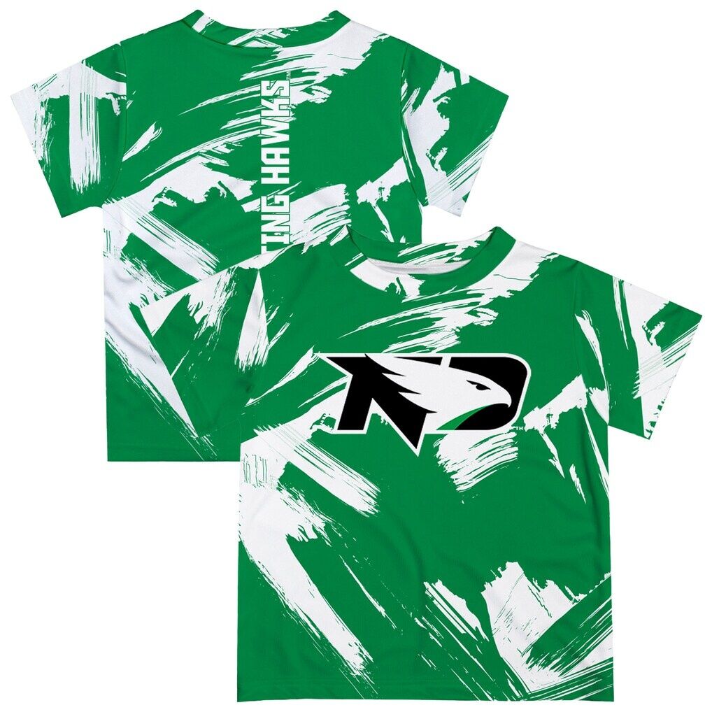 North Dakota Vive La Fete Toddler Paint Brush T-Shirt - Kelly Green