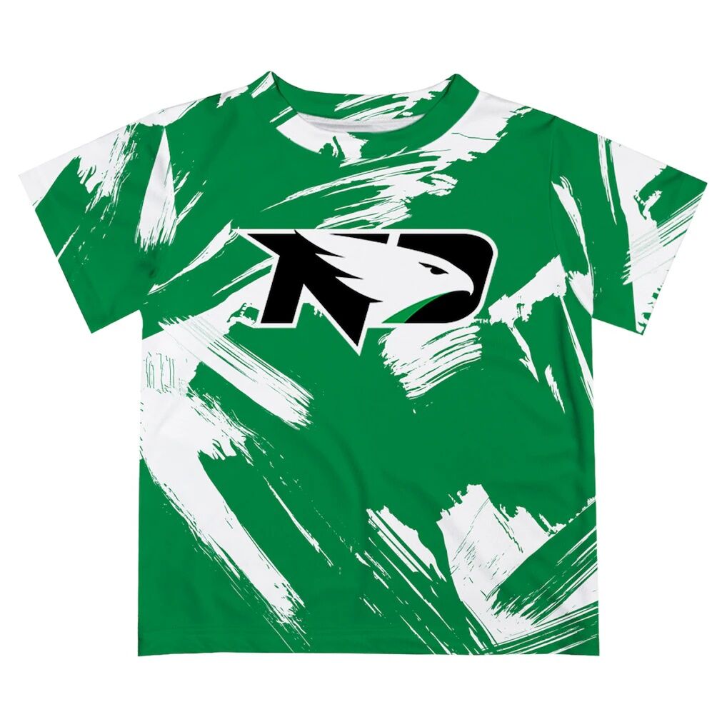 North Dakota Vive La Fete Toddler Paint Brush T-Shirt - Kelly Green