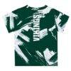 Portland State Vikings Vive La Fete Youth Paint Brush T-Shirt - Green - Detail View