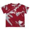 Santa Clara Broncos Vive La Fete Youth Paint Brush T-Shirt - - Side View