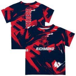 Richmond Spiders Vive La Fete Youth Paint Brush T-Shirt - Blue - Front View