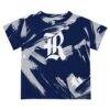 Rice Owls Vive La Fete Youth Paint Brush T-Shirt - Navy - Side View