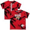 Southern Illinois Edwardsville Cougars Vive La Fete Youth Paint Brush T-Shirt - Red - Front View