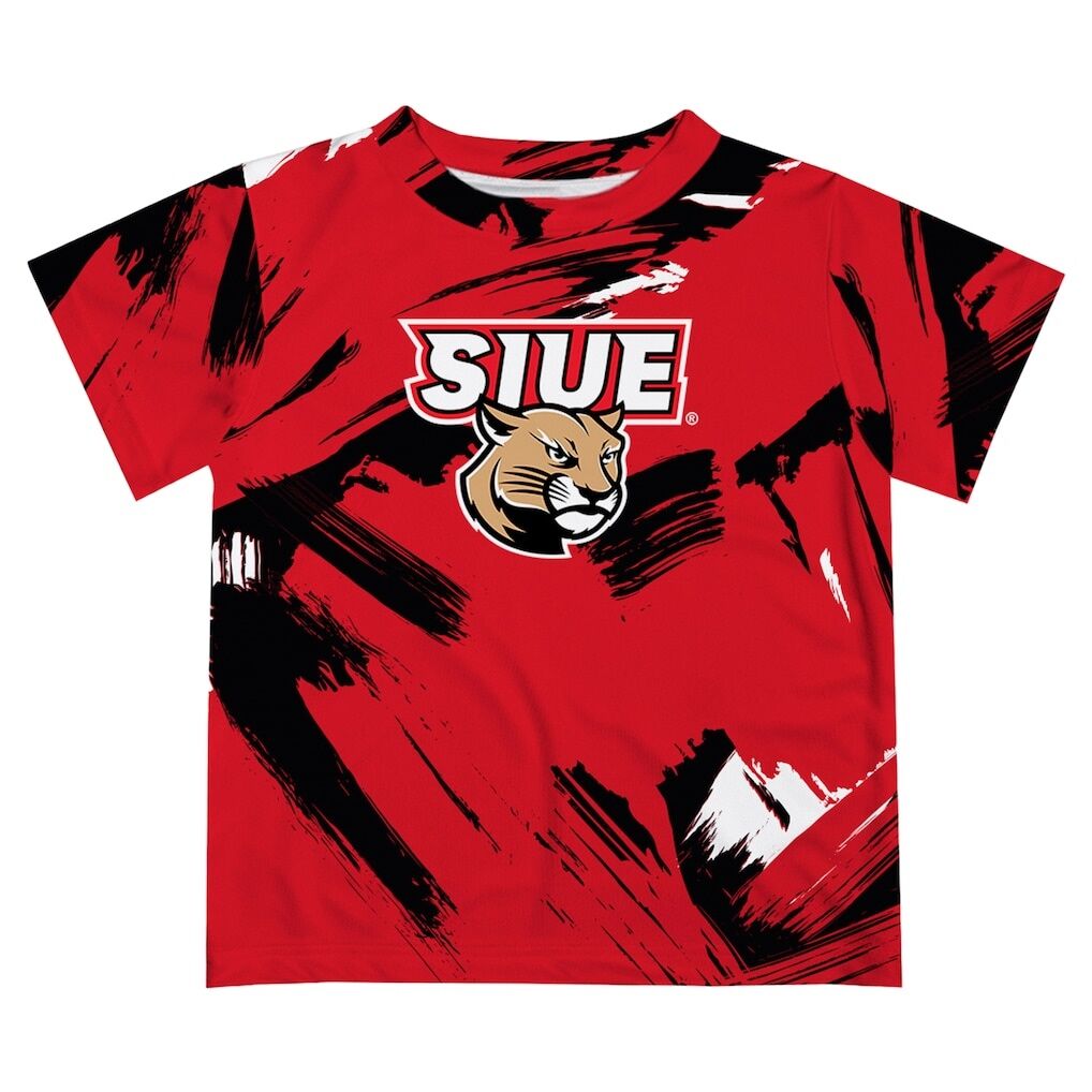 Southern Illinois Edwardsville Cougars Vive La Fete Youth Paint Brush T-Shirt
