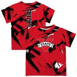 Valdosta State Blazers Vive La Fete Youth Paint Brush T-Shirt - Red - Front View