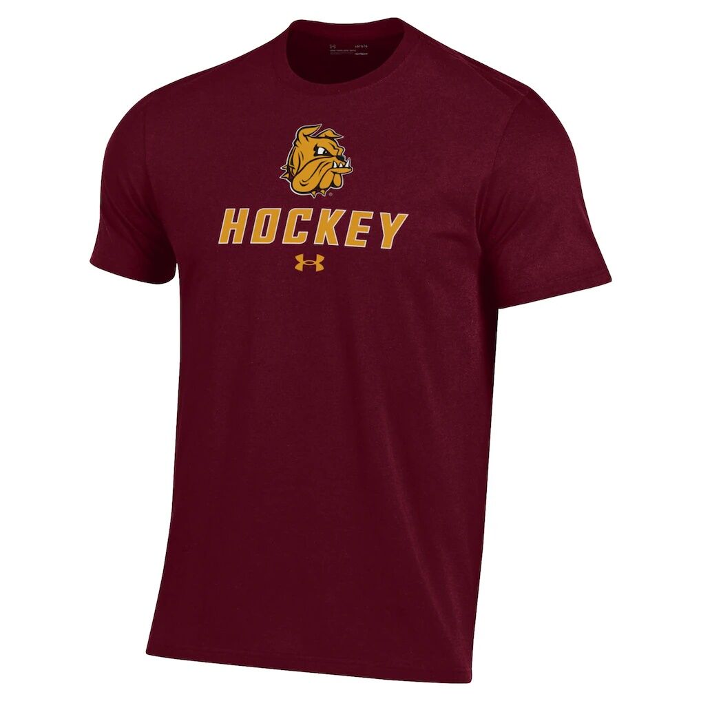 Minnesota Duluth Bulldogs Under Armour Hockey Performance T-Shirt - Maroon