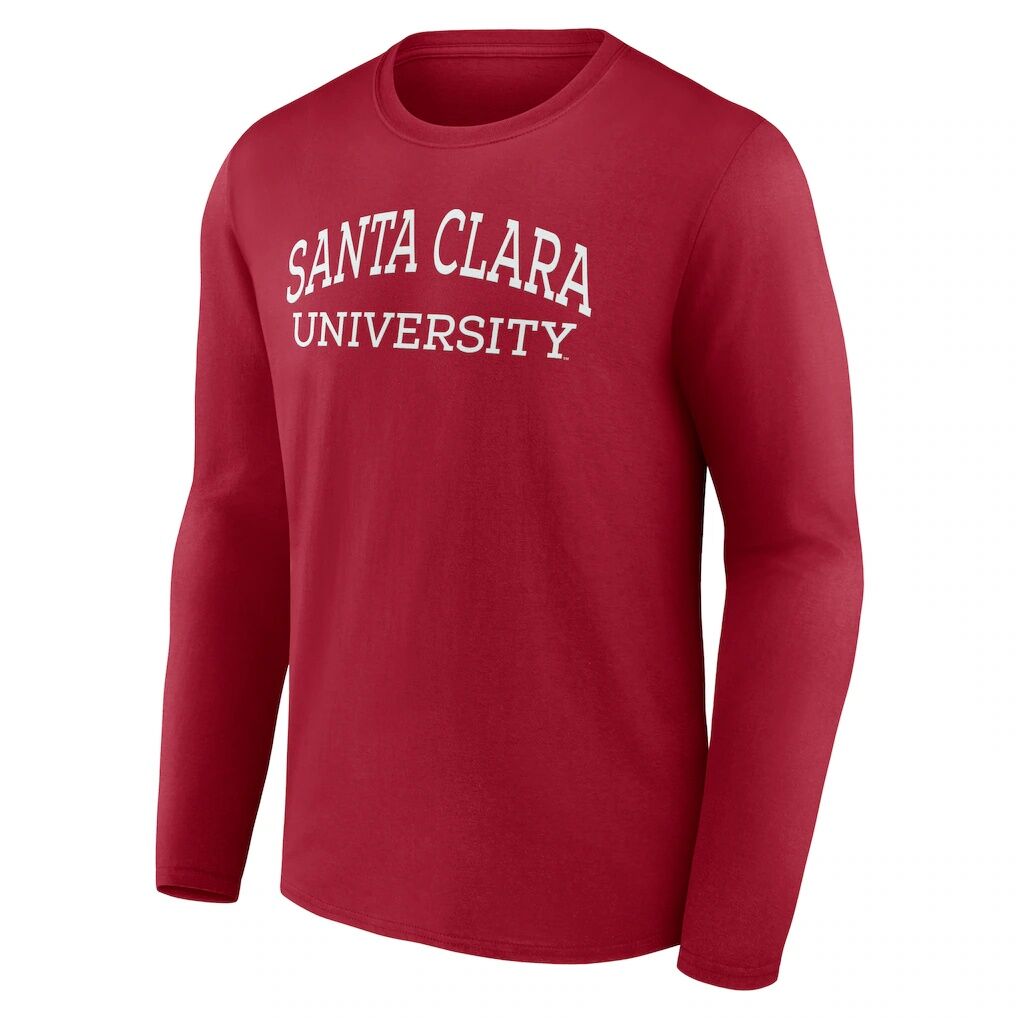 Santa Clara Broncos School Name Long Sleeve T-Shirt - Maroon