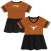 Texas Longhorns Outerstuff Girls Preschool Stadium Lights Fashion Jersey Dress - - Front View