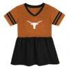 Texas Longhorns Outerstuff Girls Preschool Stadium Lights Fashion Jersey Dress - - Side View