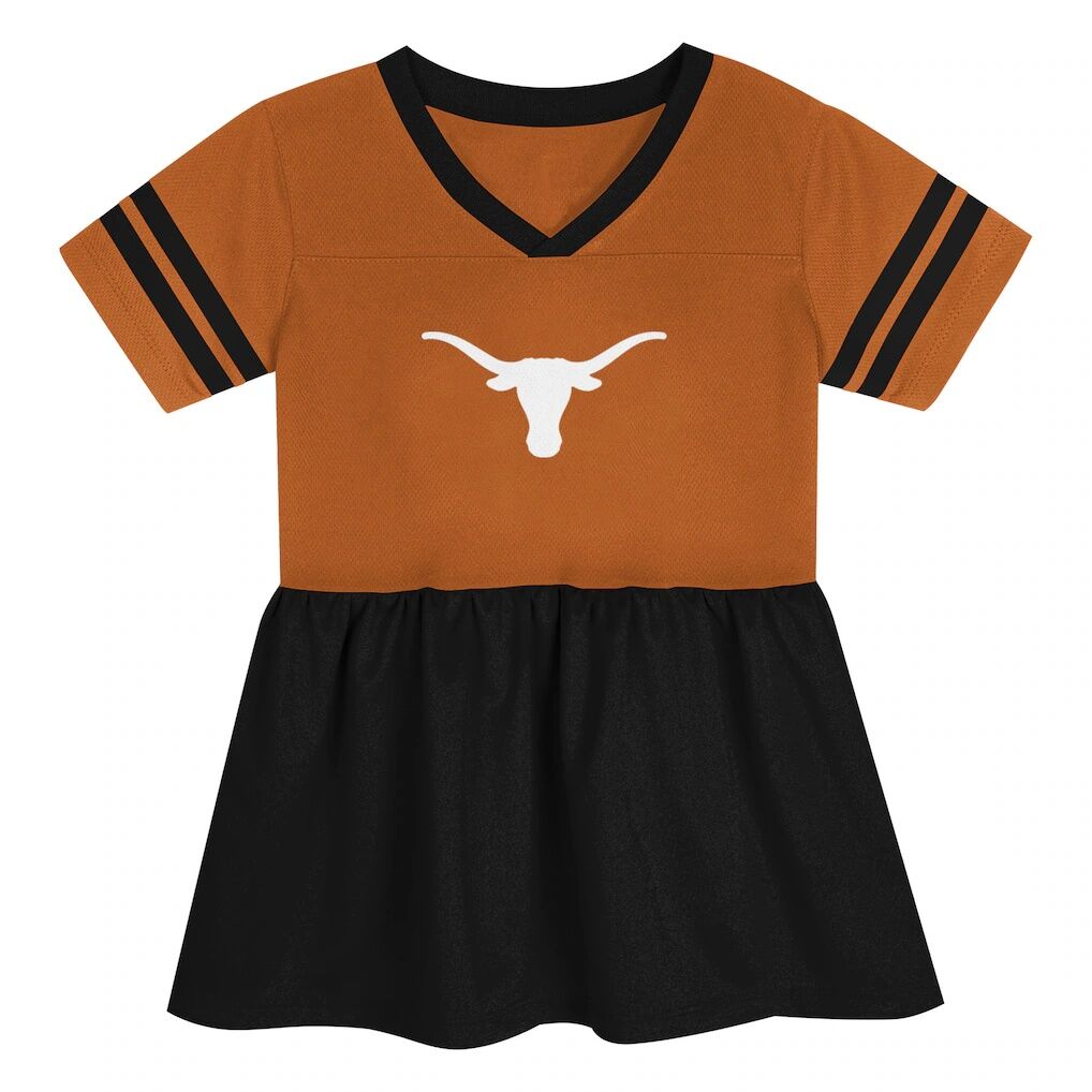 Texas Longhorns Outerstuff Girls Preschool Stadium Lights Fashion Jersey Dress - Texas Orange/Black