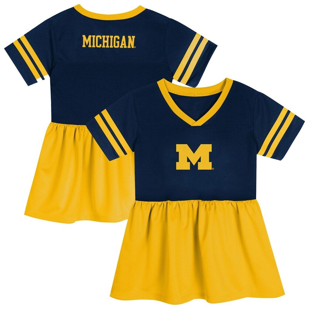Michigan Wolverines Outerstuff Toddler Toddler Stadium Light Fashion Jersey - Navy/Maize