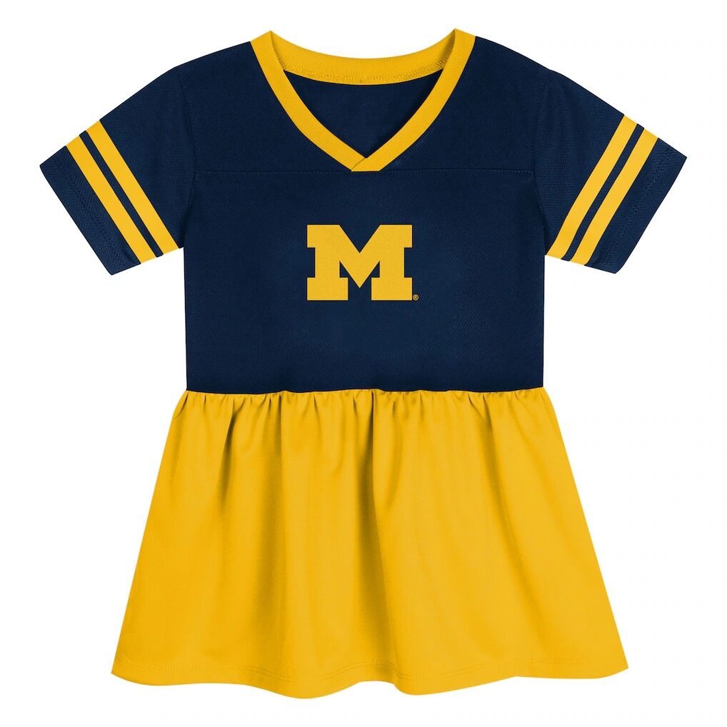 Michigan Wolverines Outerstuff Toddler Toddler Stadium Light Fashion Jersey - Navy/Maize