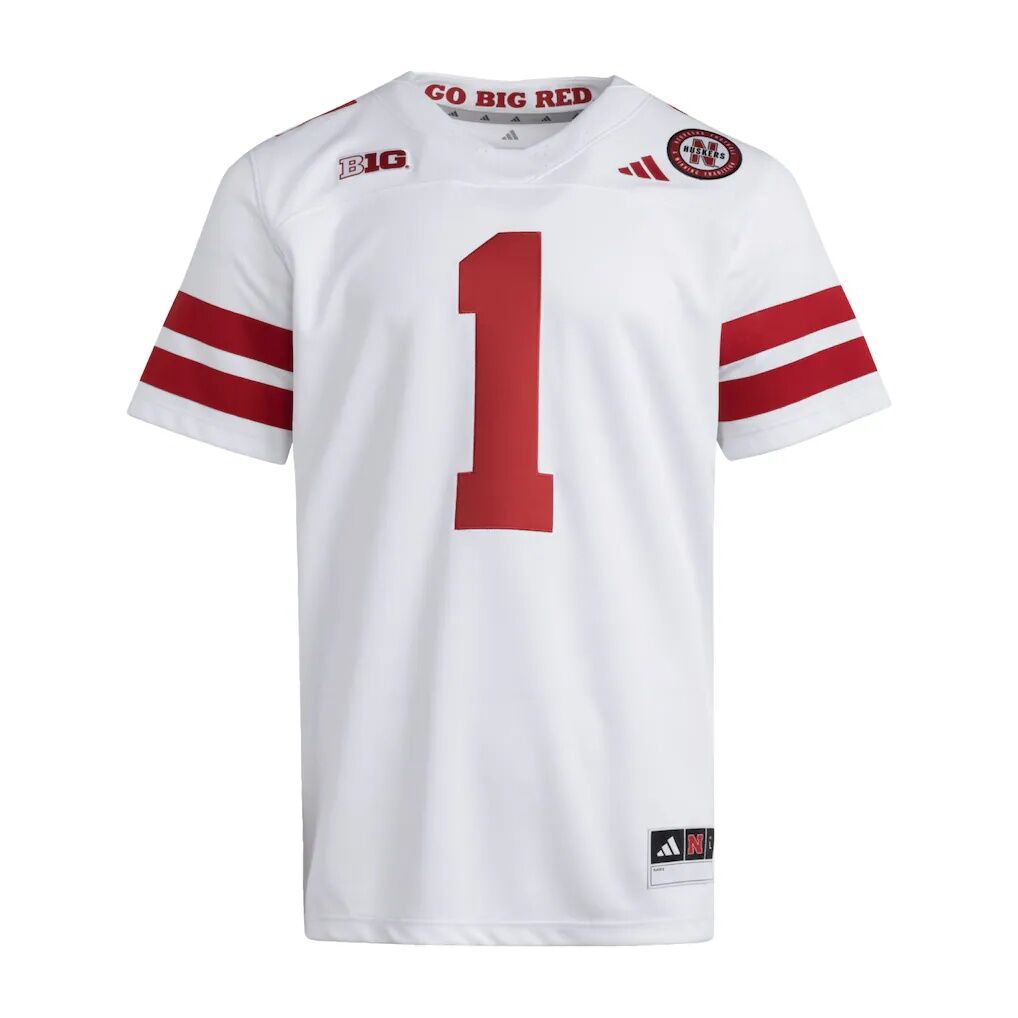 #1 Nebraska Huskers adidas Premier Jersey