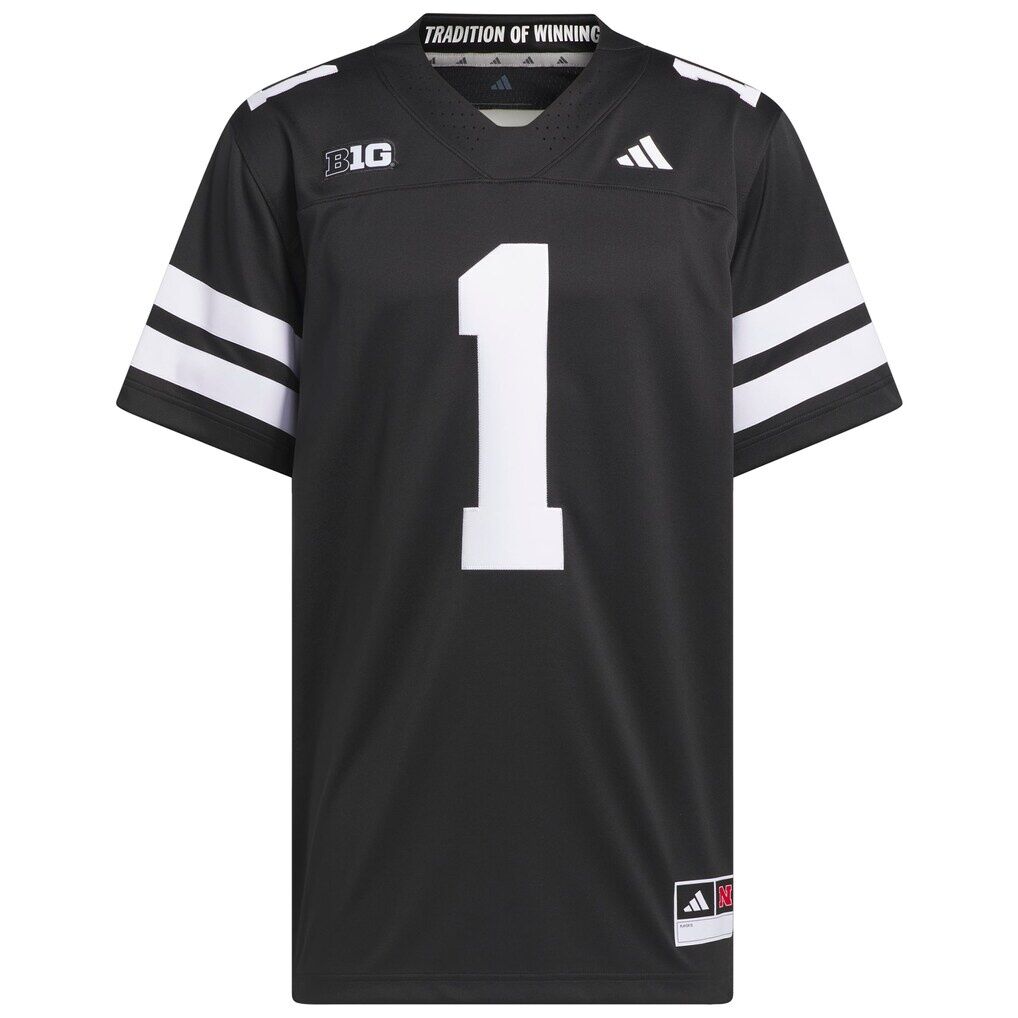 #1 Nebraska Huskers adidas Alternate Premier Jersey