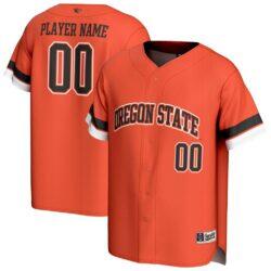 Oregon State Beavers GameDay Greats Unisex Personalized Collegiate Baseball Fashion Jersey - Orange - Front View