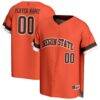 Oregon State Beavers GameDay Greats Youth Personalized Collegiate Baseball Fashion Jersey - Orange - Front View