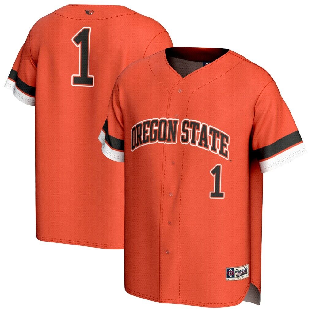 #1 Oregon State Beavers GameDay Greats Unisex Collegiate Baseball Fashion Jersey