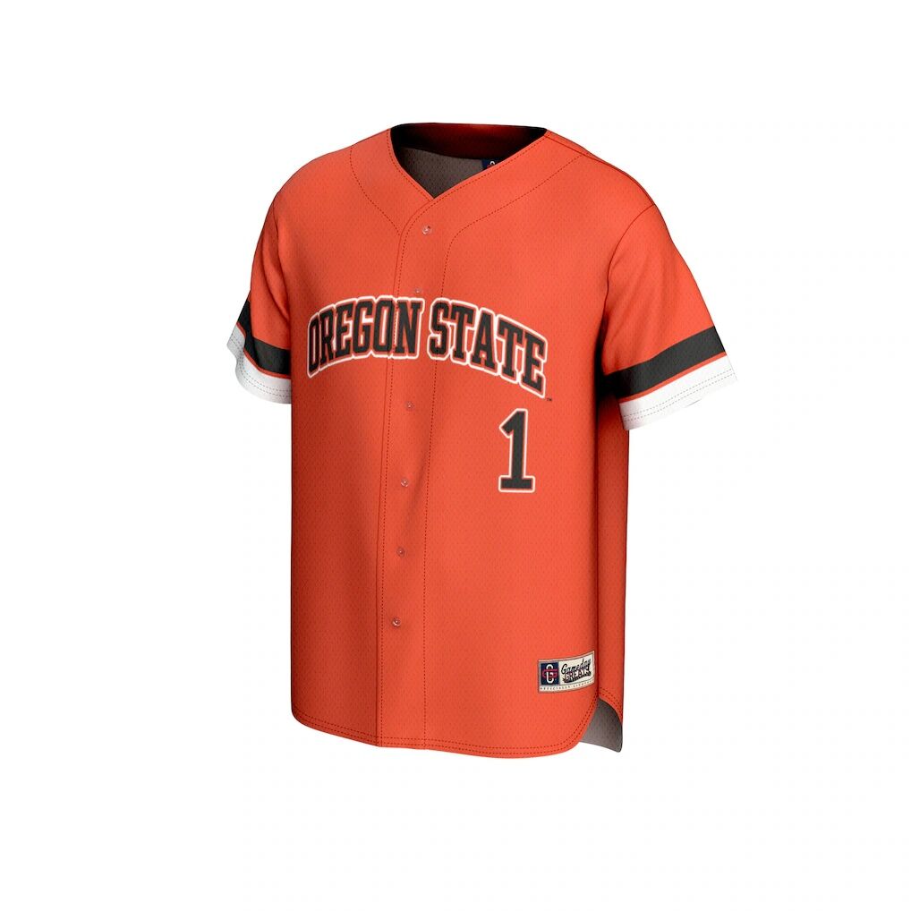 #1 Oregon State Beavers GameDay Greats Unisex Collegiate Baseball Fashion Jersey