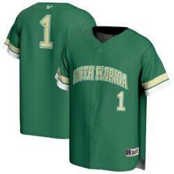 South Florida Bulls GameDay Greats Youth Collegiate Baseball Fashion Jersey - Green - Front View