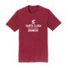 Santa Clara Broncos Unisex NIL Pick-A-Player Women's Basketball Shirsey T-Shirt - Maroon - - Side View