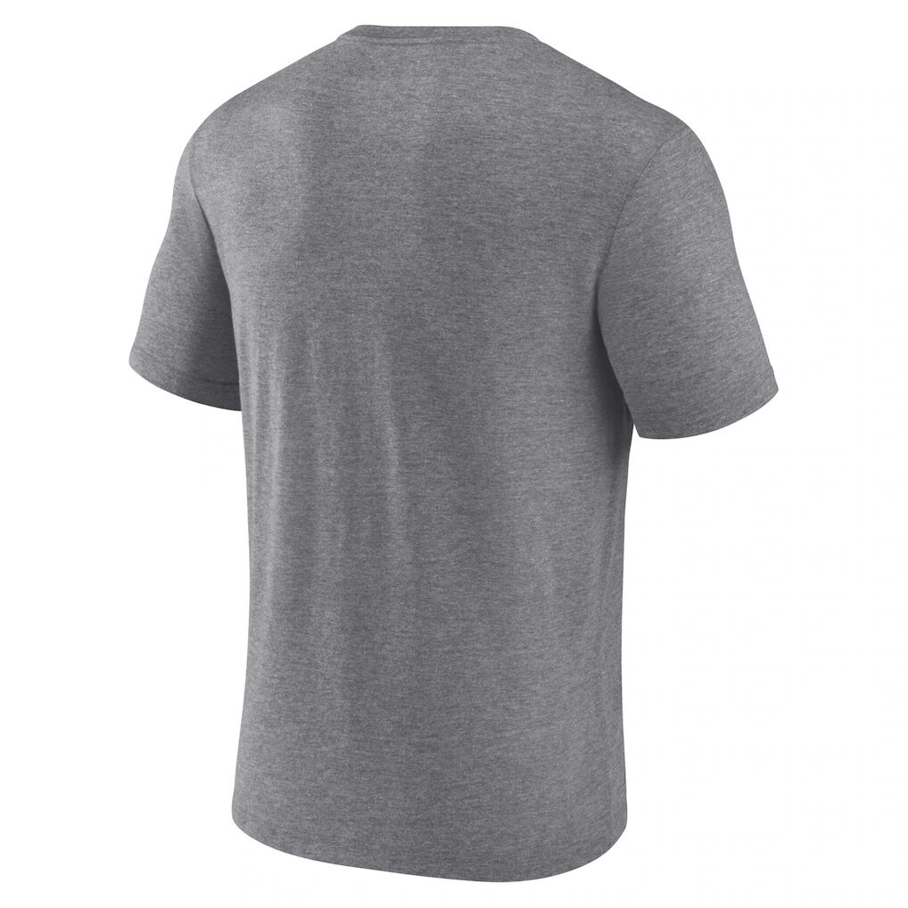 Miami Hurricanes Vintage Stack Tri-Blend T-Shirt - Heather Gray