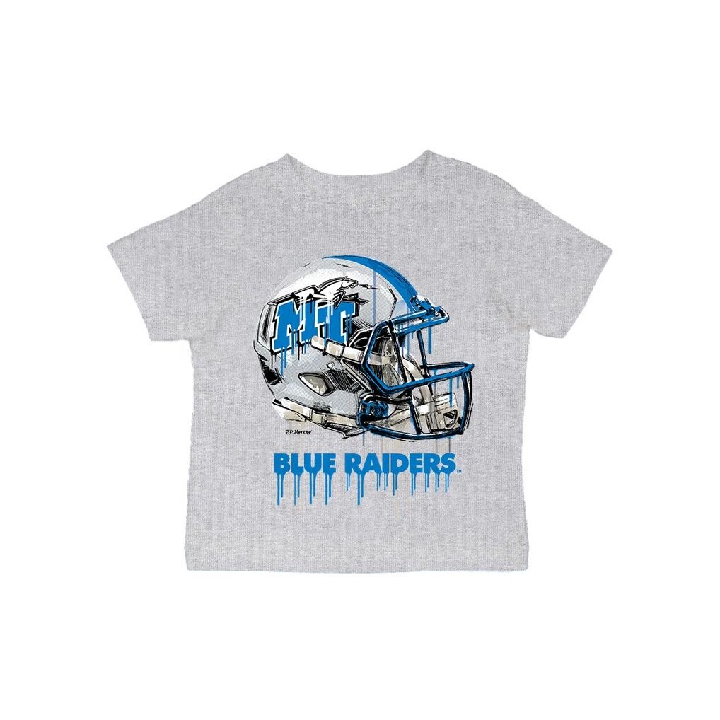 MTSU Blue Raiders Vive La Fete Infant Dripping Football Helmet T-Shirt
