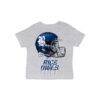 Rice Owls Vive La Fete Infant Dripping Football Helmet T-Shirt - Gray - Front View