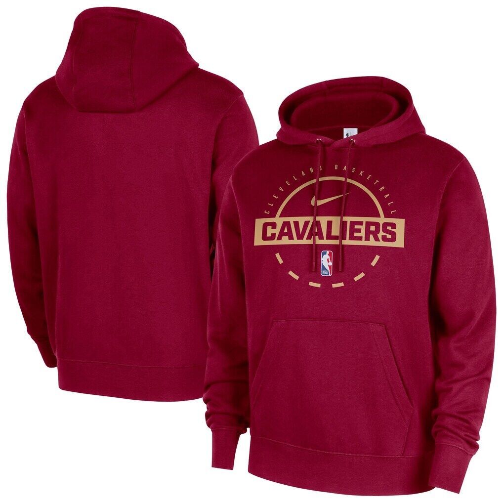 Cleveland Cavaliers Nike 2025/26 Authentic Practice Club Pullover Hoodie - Wine