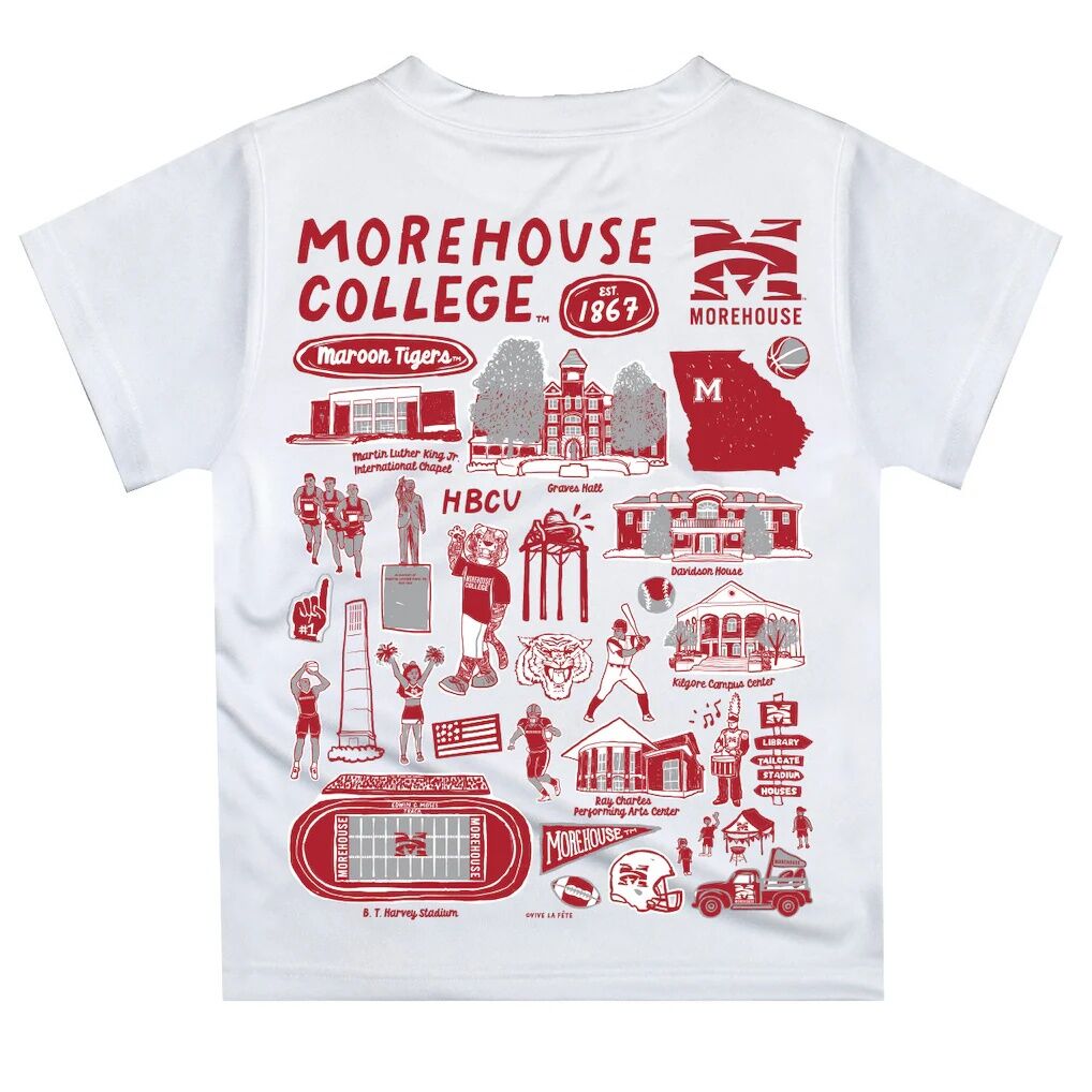 Morehouse Maroon Tigers Vive La Fete Infant Impressions Artwork T-Shirt